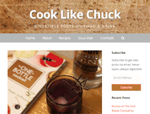 Tablet Screenshot of cooklikechuck.com